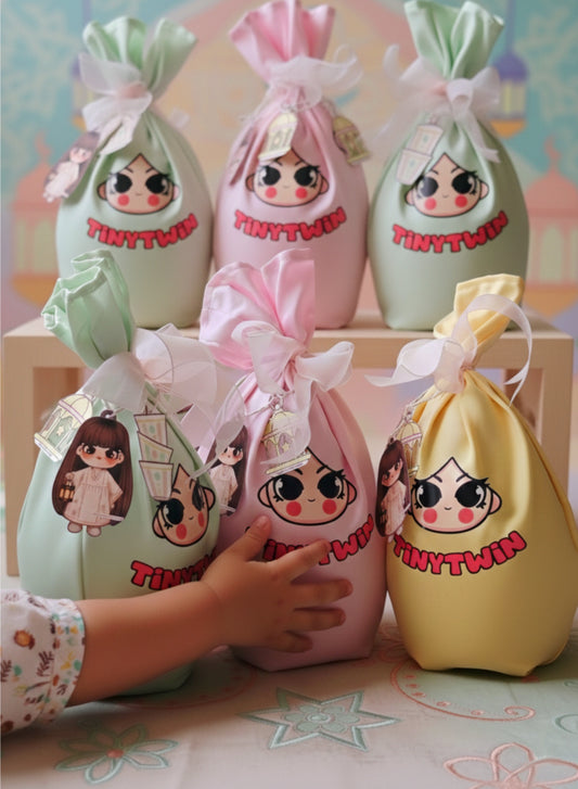 مجموعة توزيعات القرقيعان و العيد / مجموعة من ٦ دمى نجدية